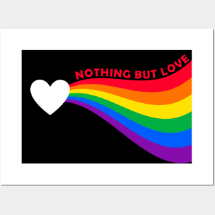 Rainbow Pride Cute Love Heart Posters and Art